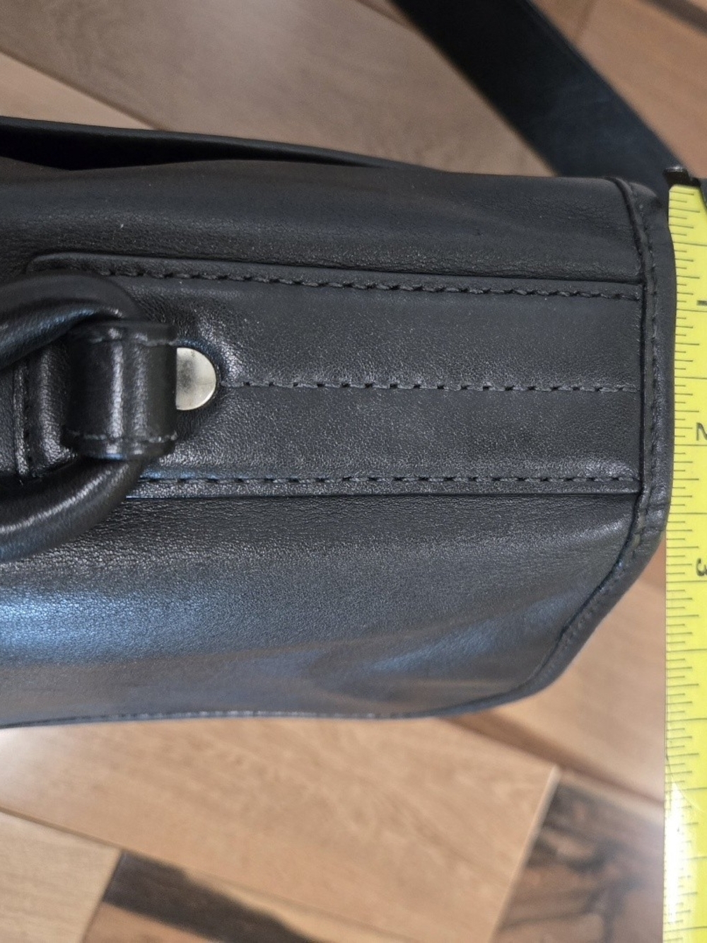 Vtg Coach Logan Leather Commuter Messenger Bag Briefcase Black 5238 Y2k Soho - Picture 8 of 14
